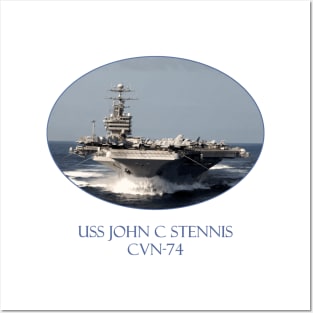 USS John C Stennis  CVN-74 Posters and Art